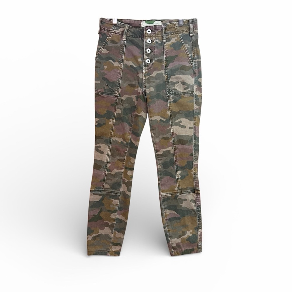 Anthropologie Slim Camo Button-Fly Jefferson Utility Pants